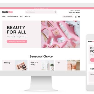 beauty shop website demo