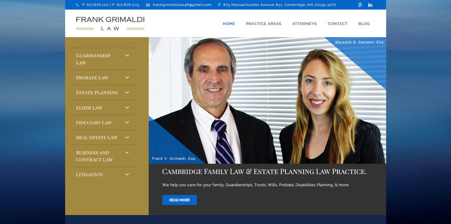frankgrimaldilaw.com - Attorney's website