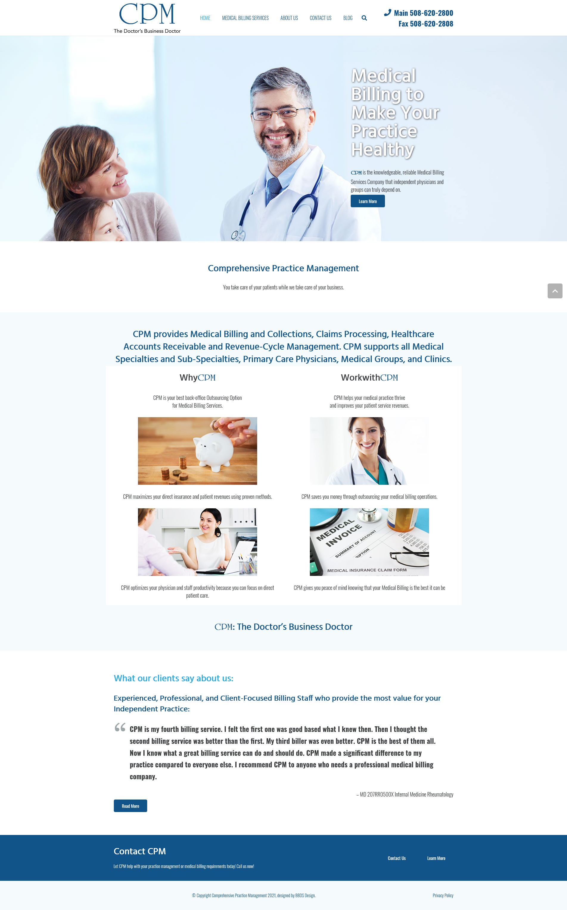 CPM - Medical Billing Services Website