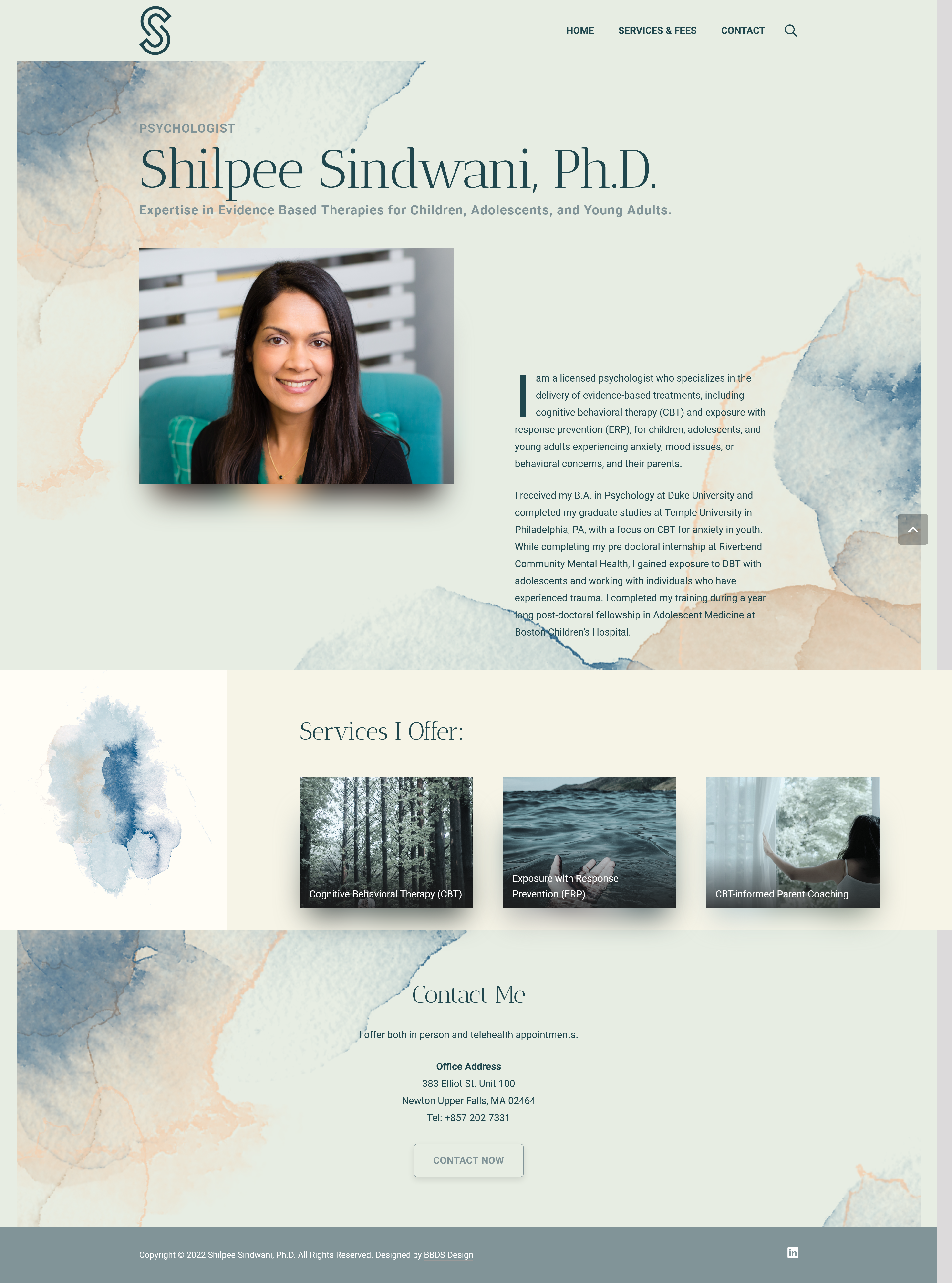 Shilpee Sindwani, Ph.D. - A Therapy Website