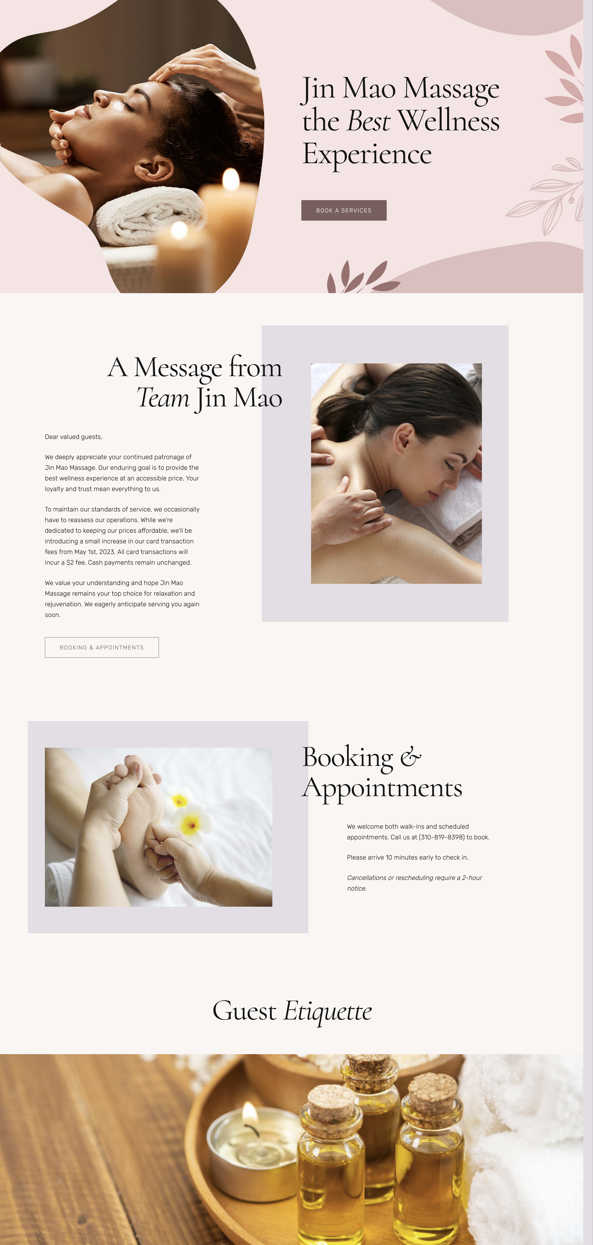 Jin Mao Massage - A Traditional Chinese Massage Therapy Website