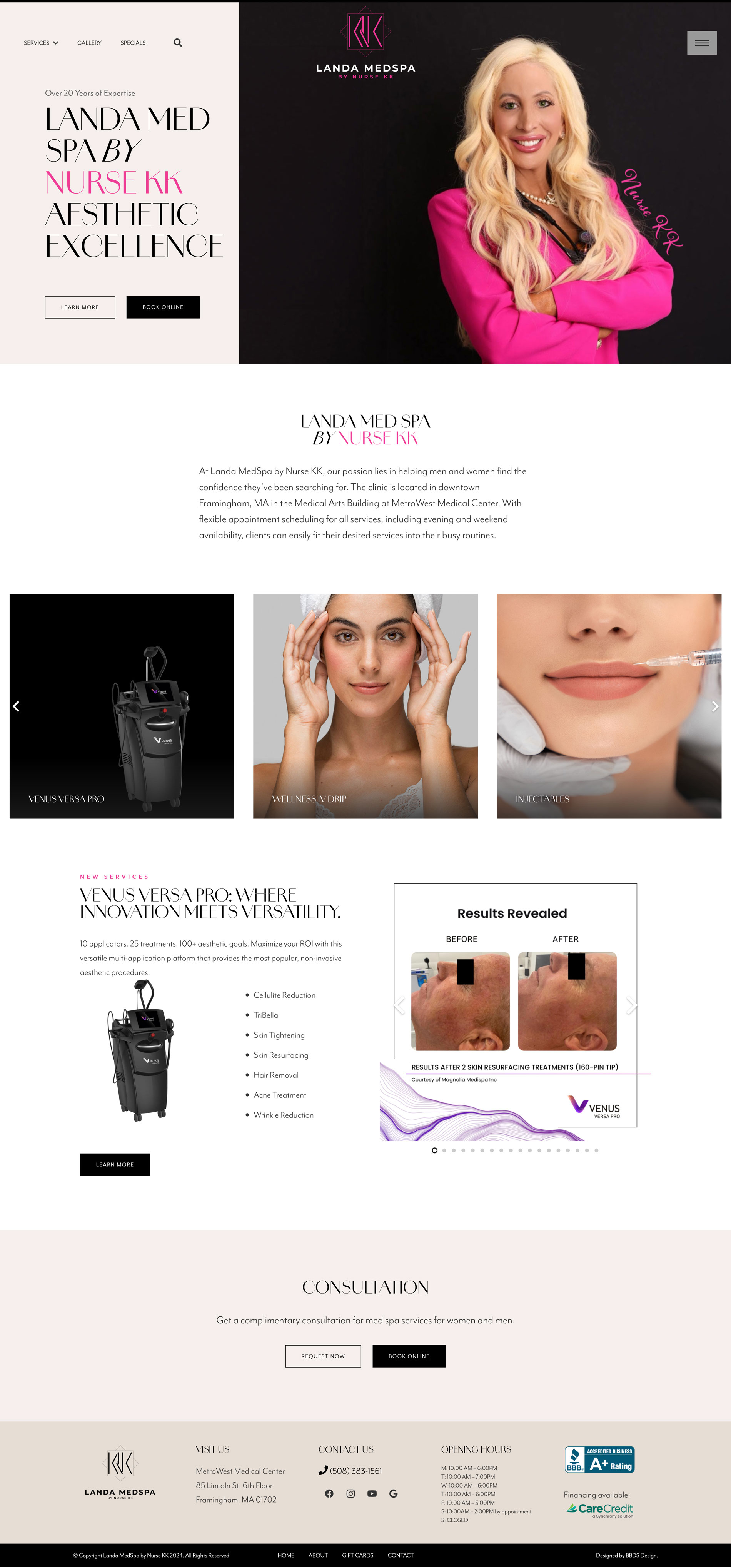 Rebranding and Redesigning a Med Spa Website - Landa Med Spa by Nurse KK