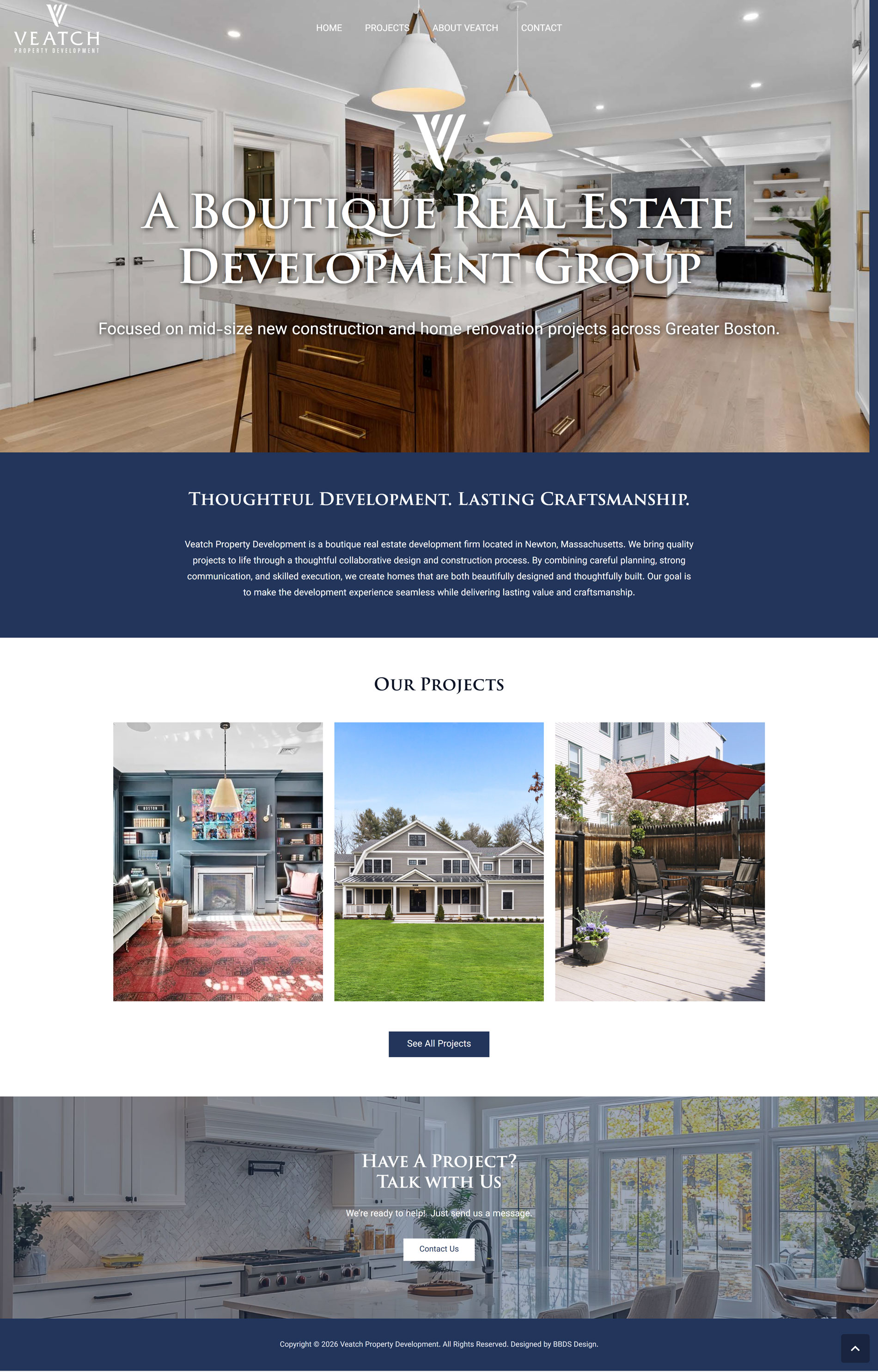 Veatch Property Development - A Boutique Real Estate Development Website