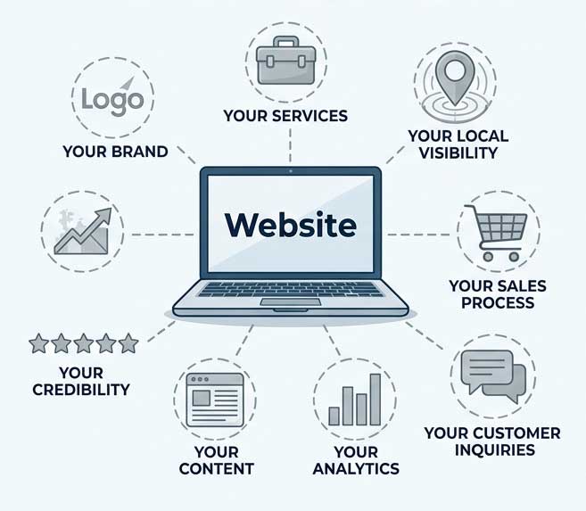 Your Website Should Work Like a Business System A strong website connects several parts of your business: your brand your services your local visibility your sales process your credibility your content your analytics your customer inquiries When those pieces are disconnected, the website becomes passive. When they work together, the website becomes a practical growth system. BBDS Design helps connect those pieces.